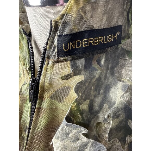 Mossy Oak Ghillie Suit Mens Small Medium Underbrus Full Zip Hoodie Pants Hunting - Picture 7 of 8